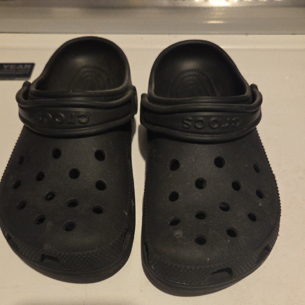 CROCS Kids Black Clogs